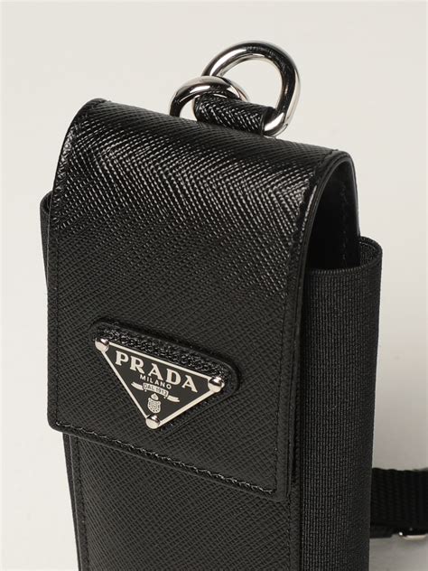 prada leather phone case|prada iphone 15 case.